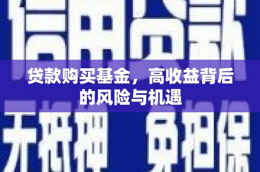 成武贷款购买基金，高收益背后的风险与机遇
